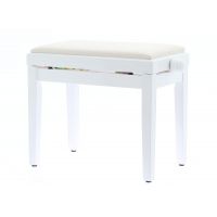Quiklok PB/010WH - Banquette deluxe en bois - Blanc brillant - Assise velours - Vue 2